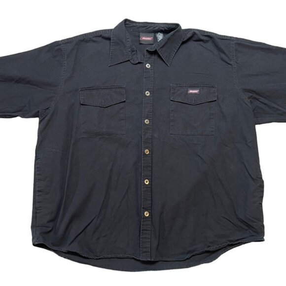 Dickies Men’s Black Button Front Work Gear Utility Shirt Size 3XL - Picture 2 of 5
